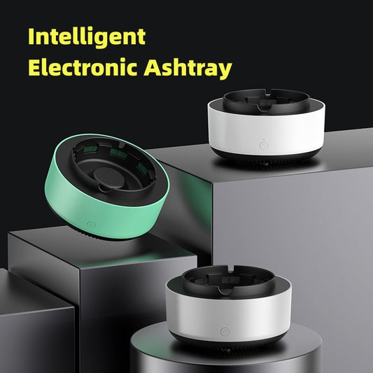 Portable smoke-filtering ashtray and replacement filter options, view 2