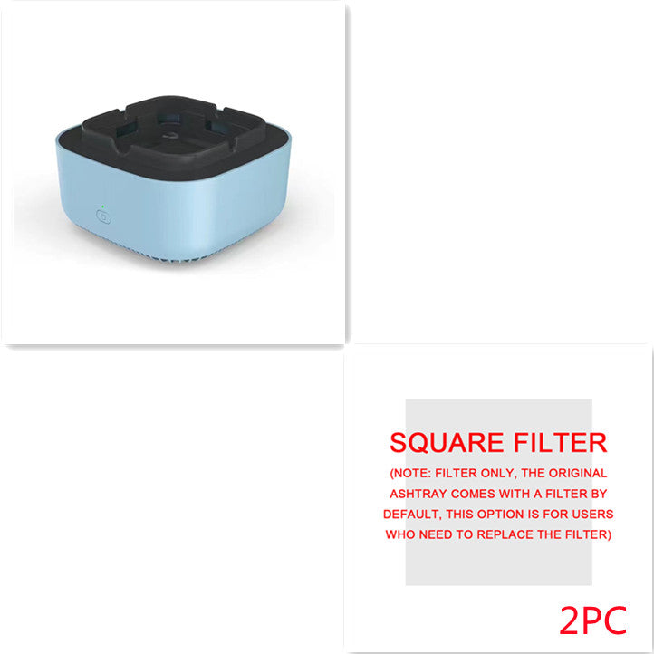 Portable smoke-filtering ashtray and replacement filter options, view 23