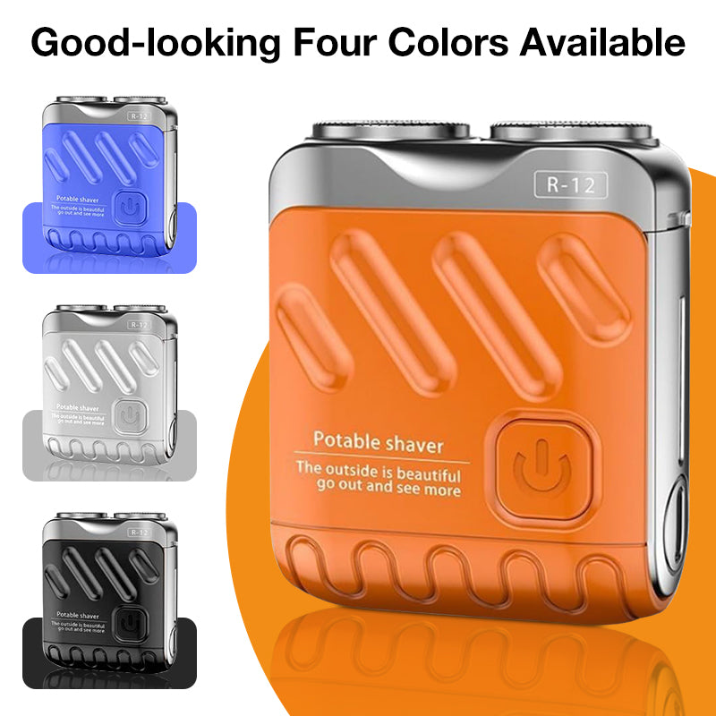 Mini rechargeable rotary travel shaver, view 8