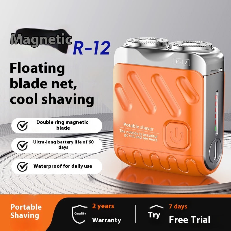 Mini rechargeable rotary travel shaver, view 9