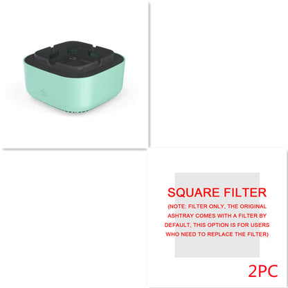 Portable smoke-filtering ashtray and replacement filter options, view 24