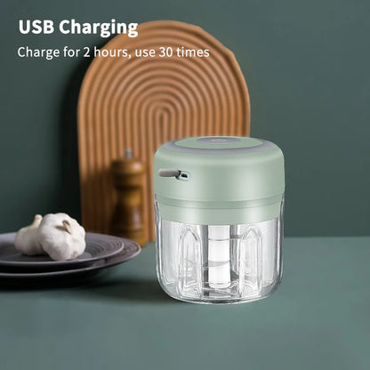 Mini USB rechargeable food chopper in 100 ml and 250 ml sizes, view 6