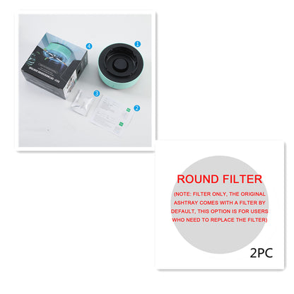 Portable smoke-filtering ashtray and replacement filter options, view 21