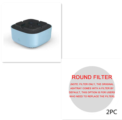 Portable smoke-filtering ashtray and replacement filter options, view 18