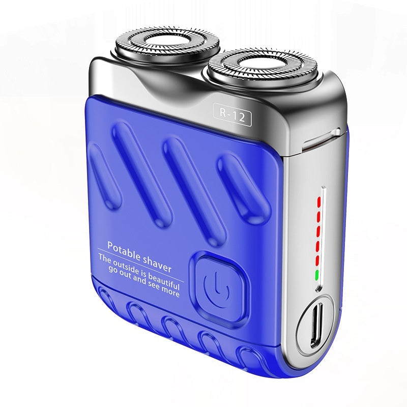 Mini rechargeable rotary travel shaver, view 4