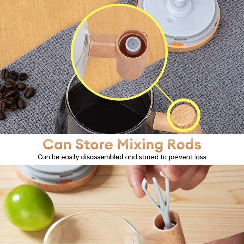 400 ml battery self-stirring glass mug, view 7