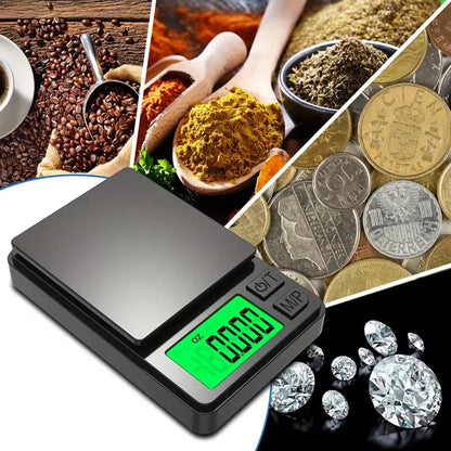 Digital pocket scale with backlit LCD display, view 3