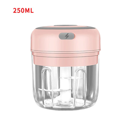 Mini USB rechargeable food chopper in 100 ml and 250 ml sizes, view 12