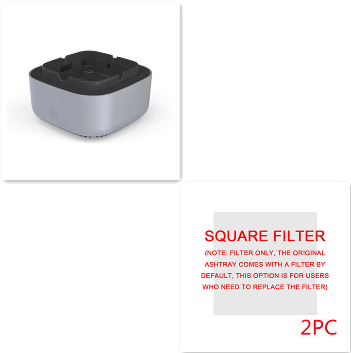 Portable smoke-filtering ashtray and replacement filter options, view 25