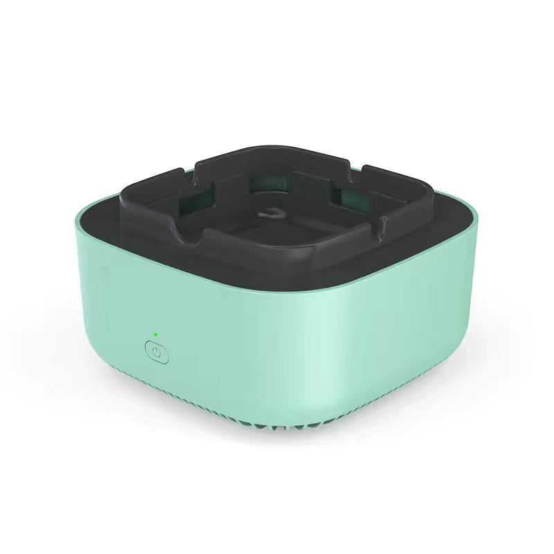 Portable smoke-filtering ashtray and replacement filter options, view 3