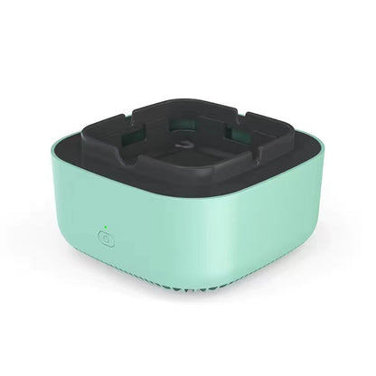 Portable smoke-filtering ashtray and replacement filter options, view 3