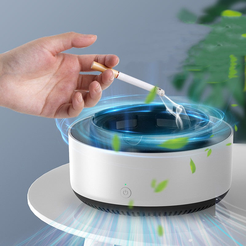 Portable smoke-filtering ashtray and replacement filter options, view 4