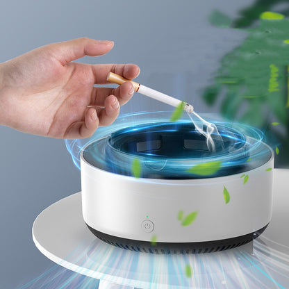 Portable smoke-filtering ashtray and replacement filter options, view 4