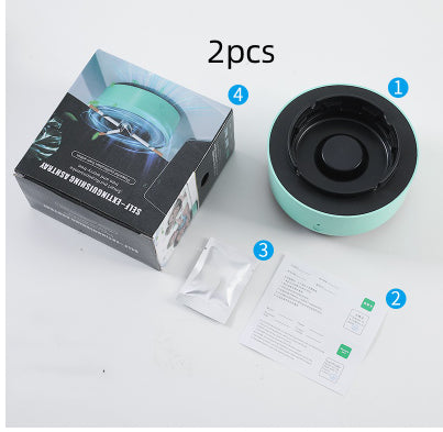 Portable smoke-filtering ashtray and replacement filter options, view 29