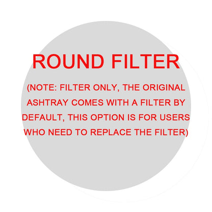 Portable smoke-filtering ashtray and replacement filter options, view 13