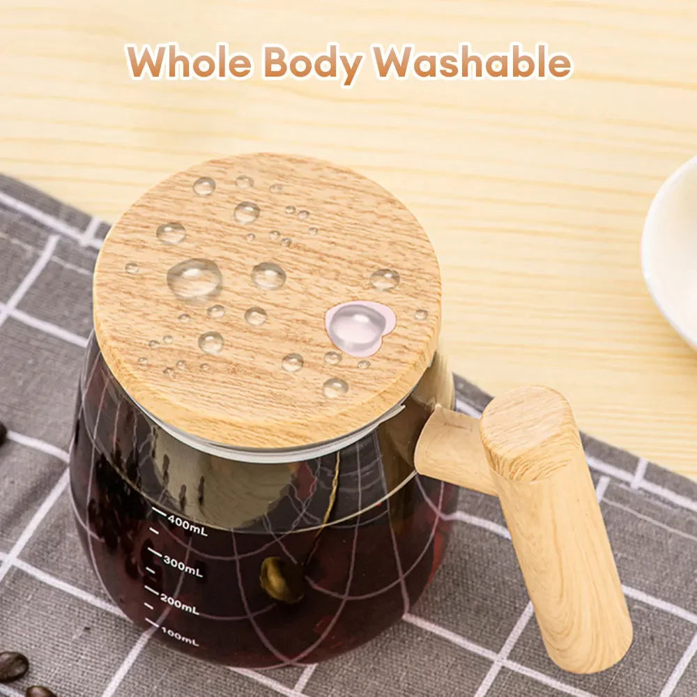 400 ml battery self-stirring glass mug, view 3