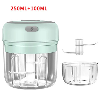 Mini USB rechargeable food chopper in 100 ml and 250 ml sizes, view 13