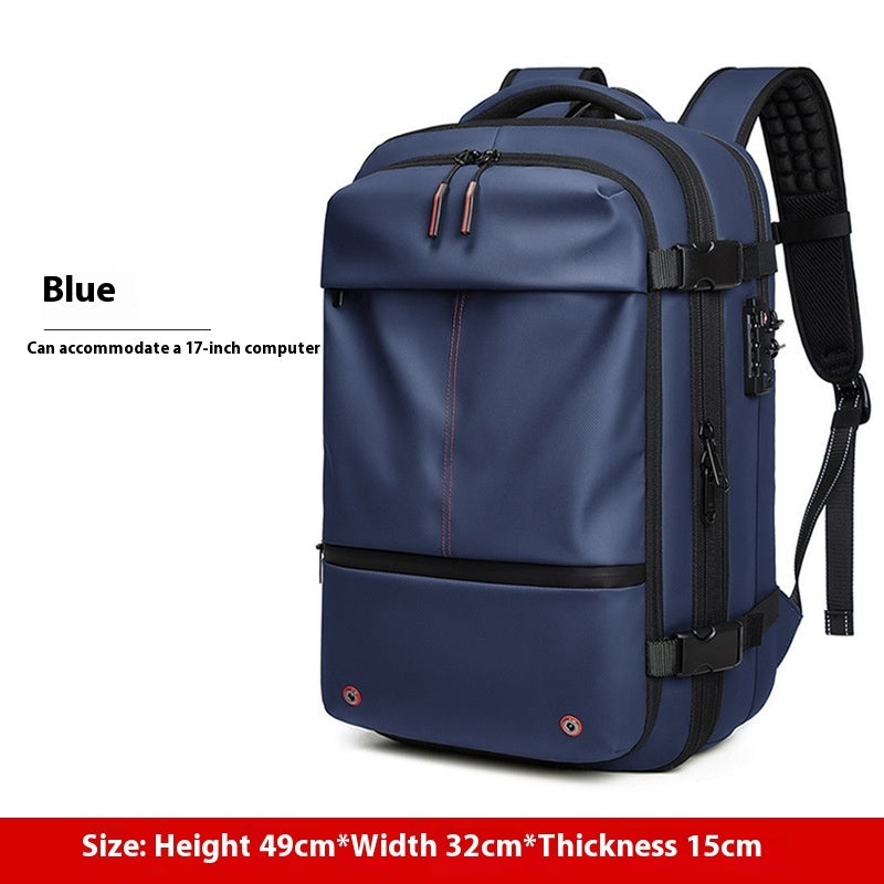 Blue regular-version travel backpack