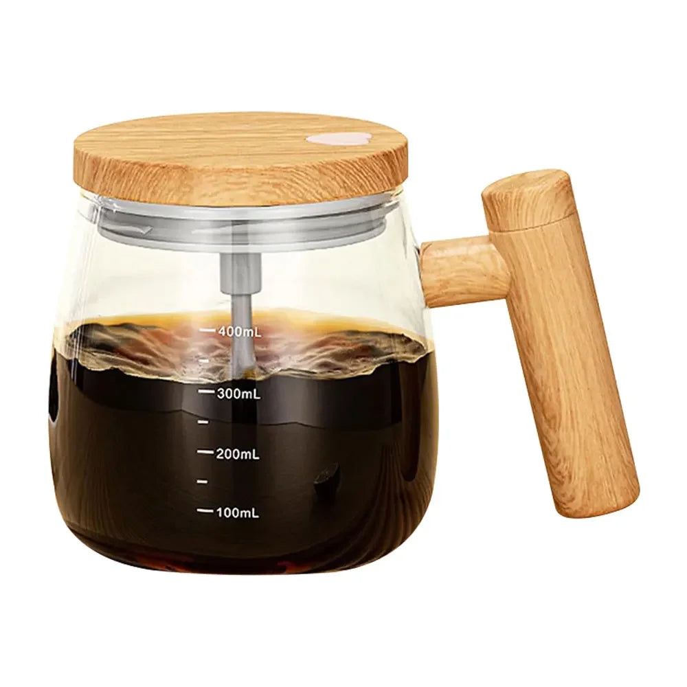 400 ml battery self-stirring glass mug, view 8