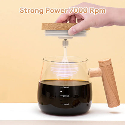 400 ml battery self-stirring glass mug, view 4