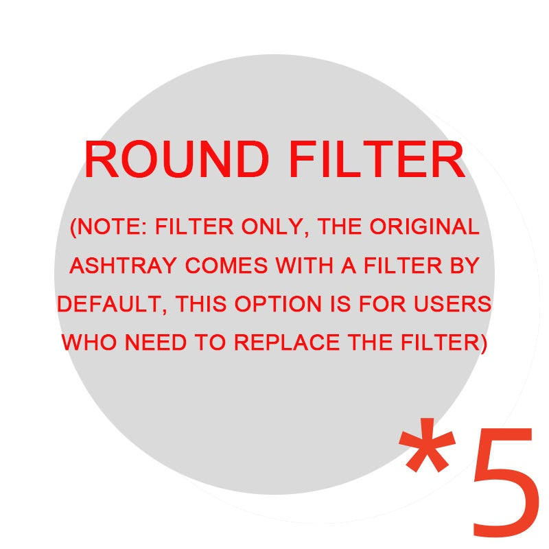 Portable smoke-filtering ashtray and replacement filter options, view 15