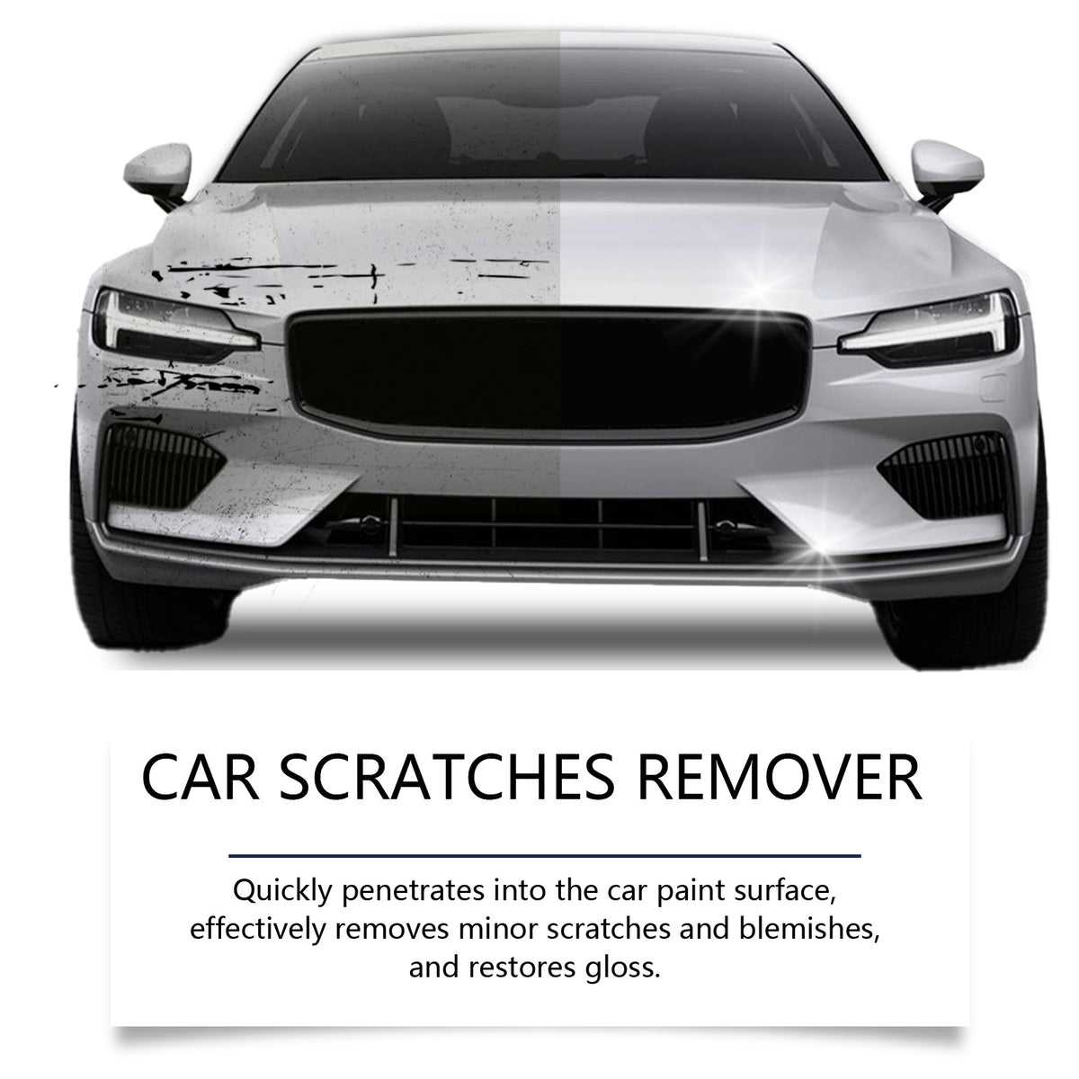 Car scratch repair cream and applicator, view 7