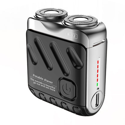 Mini rechargeable rotary travel shaver, view 5